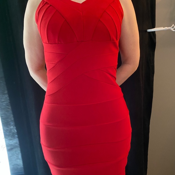 Red Ruby Rox Bandage Dress - Picture 3 of 3